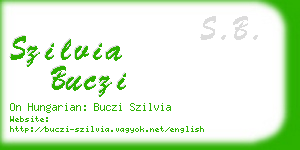szilvia buczi business card